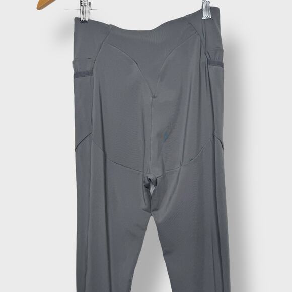 Gymshark Asymmetric Colorblock Leggings Small Grey Black Workout Athleisure Gym - Picture 7 of 9